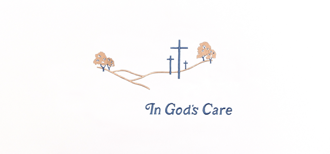 In Gods Care Multi White Faux